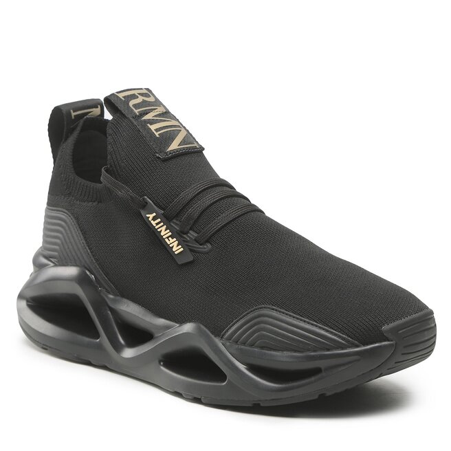 Sneakers EA7 Emporio Armani X8X124 XK302 M701 Triple Black/Gold Armani imagine noua