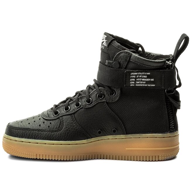 Batai Nike Sf Af1 Mid AA3966 002 Black/Black/Gum Light Brown •  Www.eavalyne.lt