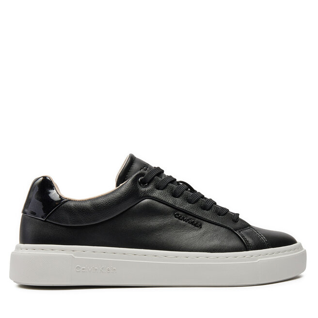 Sneakersy Calvin Klein Cupsole Lace Up W/Ml Lth - Czarny