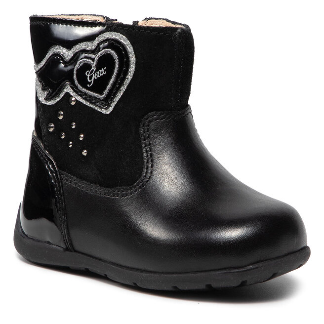 Geox Kozačky Geox B Kaytan G. C B1651C 08522 C9999 Black