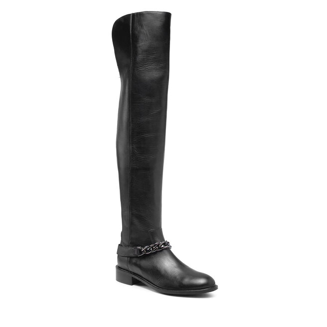 Cizme lungi muschetar Solo Femme 33952-04-K50/K43-51-00 Negru