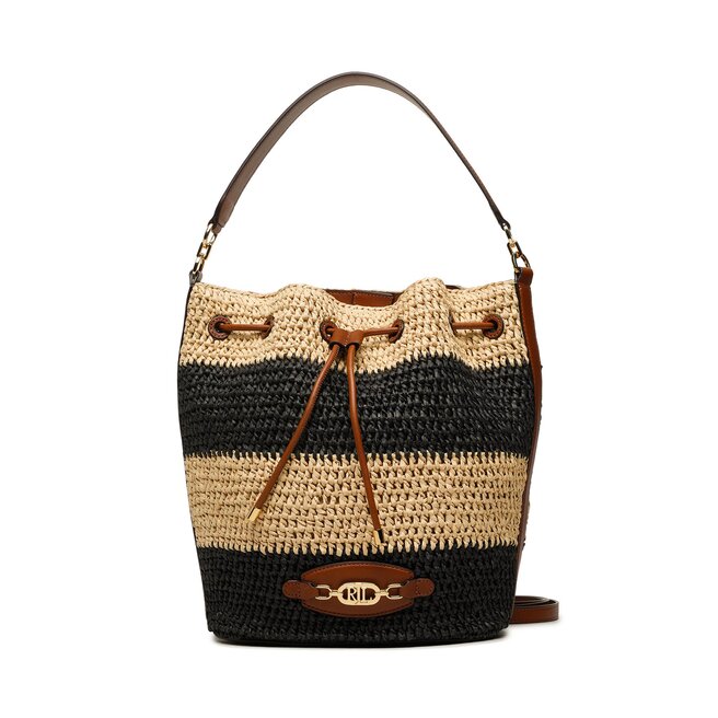 Τσάντα Lauren Ralph Lauren Andie 25 431891075001 Natural/Black/Lauren Tan
