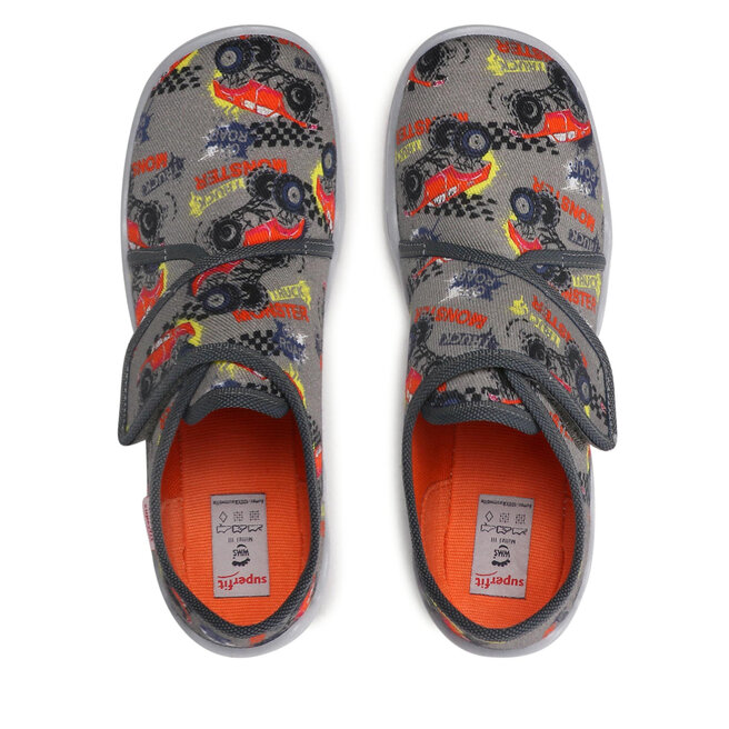 Pantofole Per Bambine Superfit Bonny - Grigio Chiaro, Taglia 28 EU, Suola In PVC, Materiale Tela