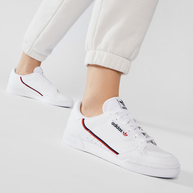 adidas Παπούτσια adidas Continental 80 J F99787 Ftwht/Scarle/Conavy
