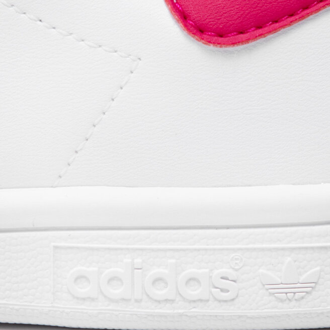 adidas Pantofi adidas Stan Smith J FX7522 Ftwwht/Ftwwht/Bopink