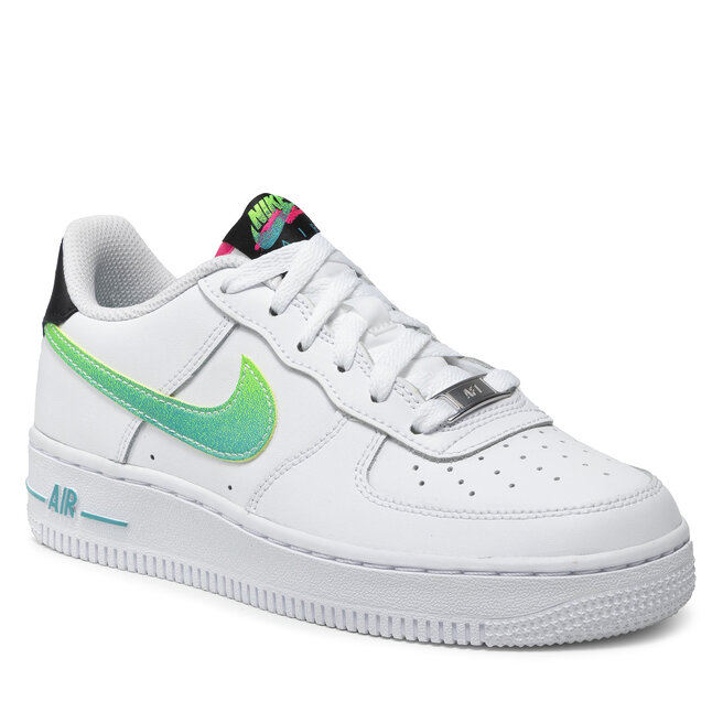 Zapatos Nike Air Force 1 LV8 1 (GS) DJ5154 White/Green Strike/Aquamarine Www.zapatos.es