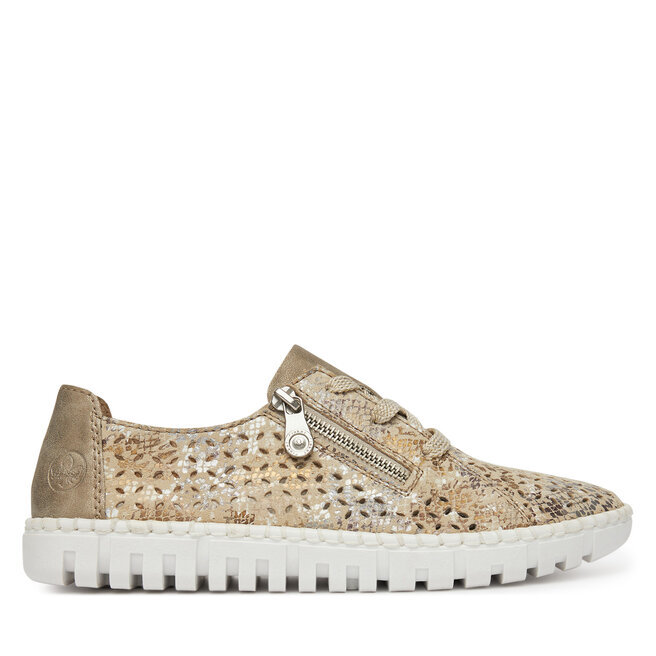 Półbuty Rieker M2306-91 Beżowy