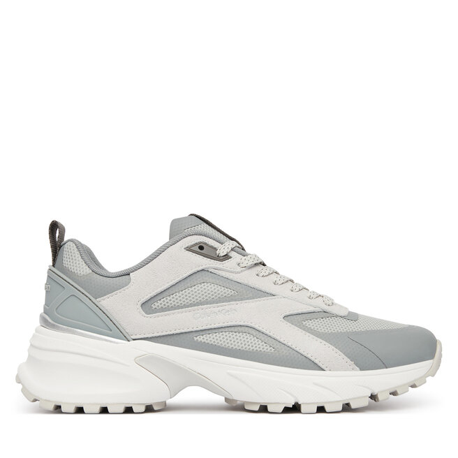 Sneakersy Calvin Klein Hike Runner Ck Stripe Refl Su HW0HW03107 Szary - kobiece