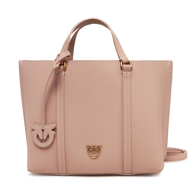 Torebka PINKO Carrie Shopper Classic AI 24-25 PLTT 102833 - Różowy
