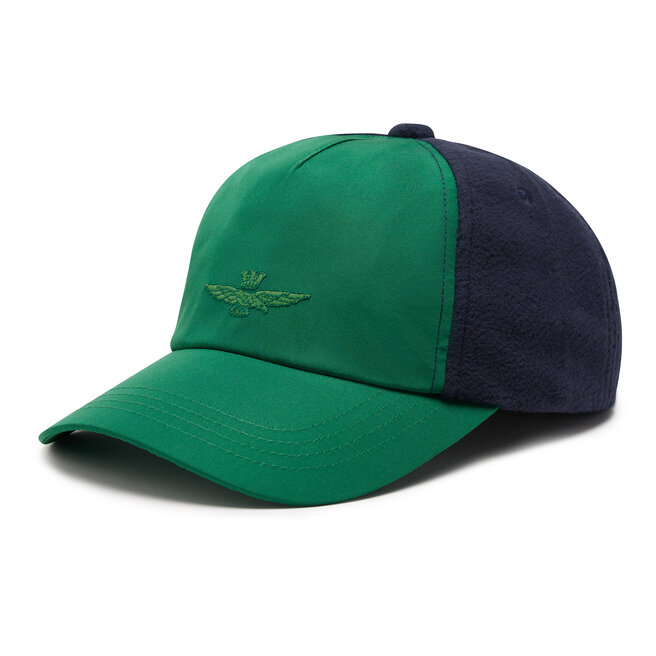 Καπέλο Jockey Aeronautica Militare Cappellino 222HA1110CT3003 Verde Scuro/Abbey Stone/Blu Navy 94242