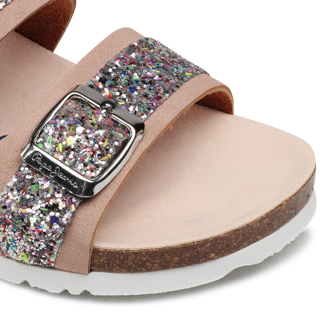 Pepe Jeans Ciabatte Pepe Jeans Bio Pala Glitter PGS90168 Mauve Pink 319