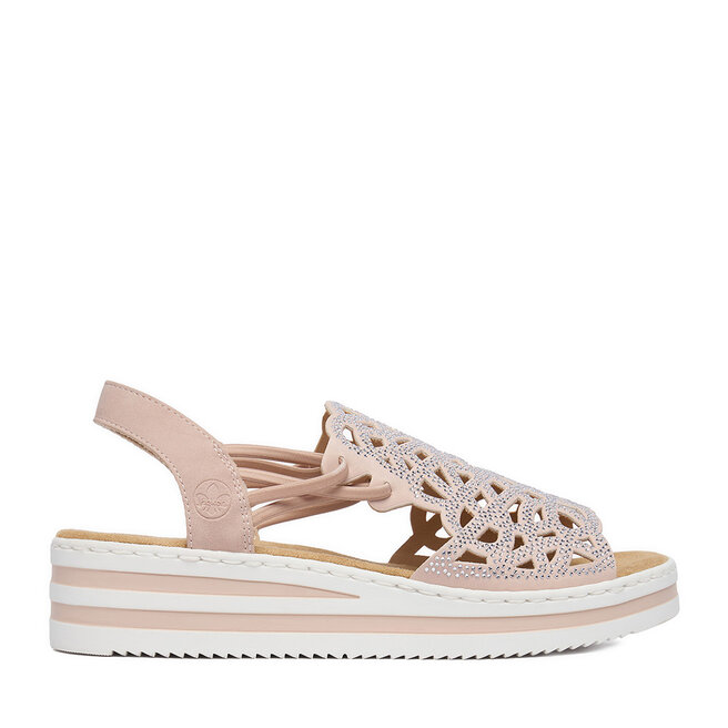 Sandały Rieker CEO-V0241-31 Różowy jasny - kobiece