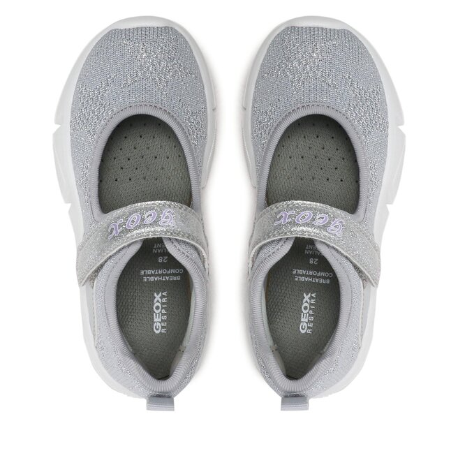 Geox Балеринки Geox J Aril Girl J35DLF07QBCC1007 S Silver