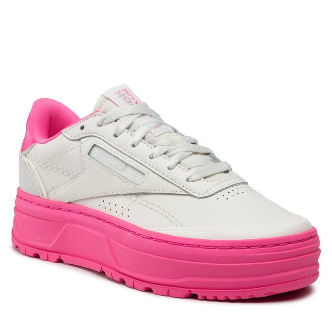 Pantofi Reebok Club C Double Geo GW5437 Chalk/Chalk/Atopnk