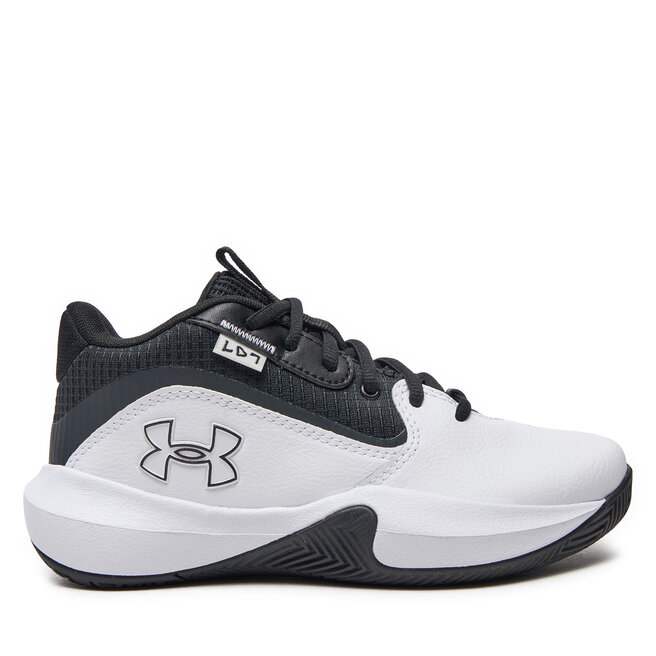 Buty do koszykówki Under Armour Grade School UA Lockdown 7 - Biały