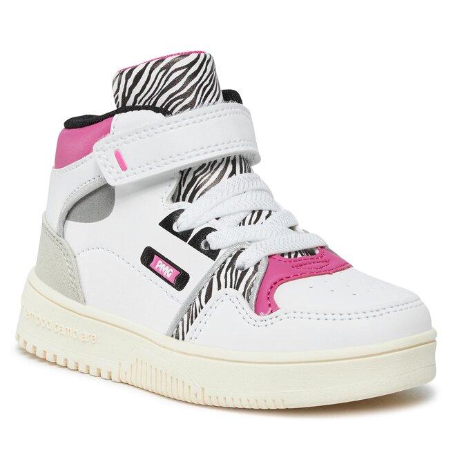 Primigi PRI58873 Sandales Fille Cuir - Bianco/Snow Pailletées
