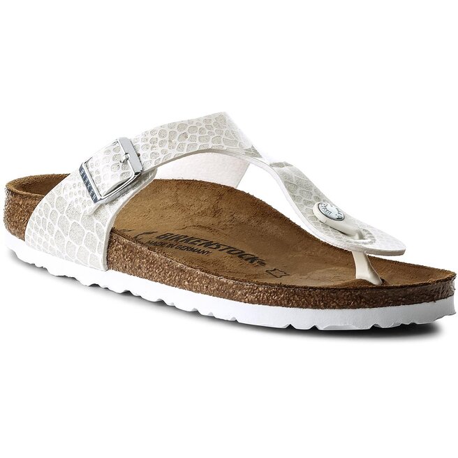 Chanclas Birkenstock Gizeh Bs 1009116 Magic Snake White • Zapatos.es