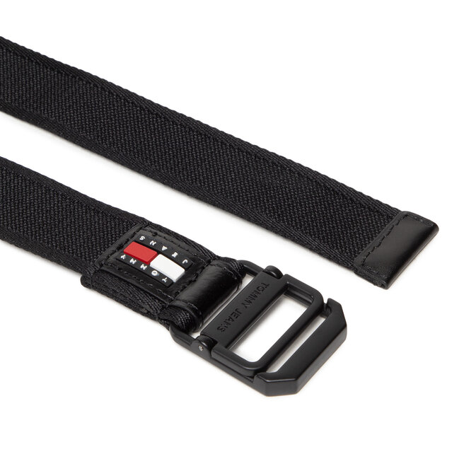 Tommy Jeans Cinturón para hombre Tommy Jeans Tjm Fashion Webbing 3.5 AM0AM09006 BDS