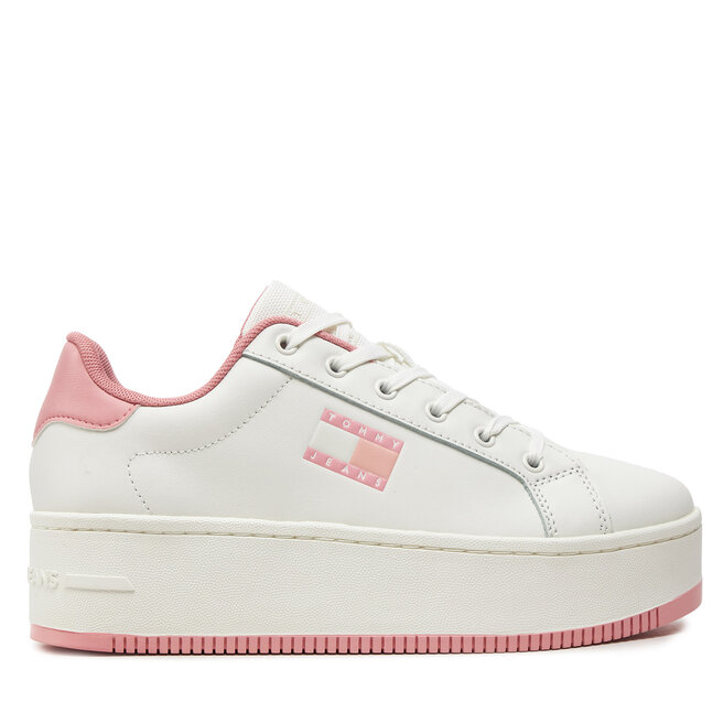 Sneakersy Tommy Jeans (New) Tjw Flatform Cupsole Ess - Różowy