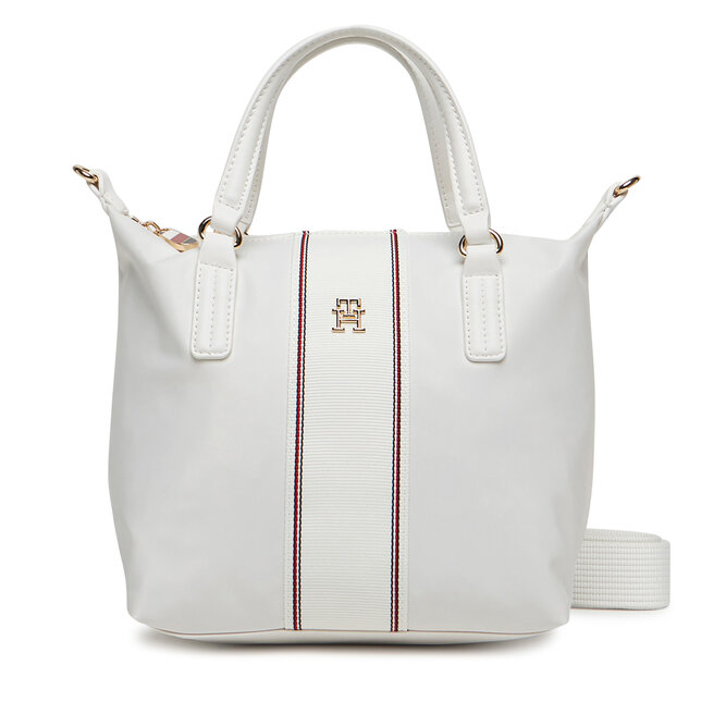 Torebka Tommy Hilfiger Poppy Small Tote Corp - Écru