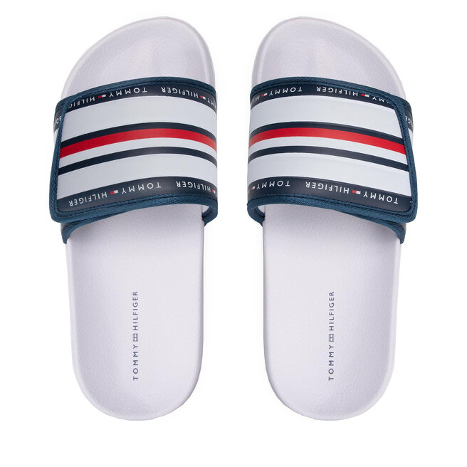Tommy hilfiger pantoletten weiß clearance