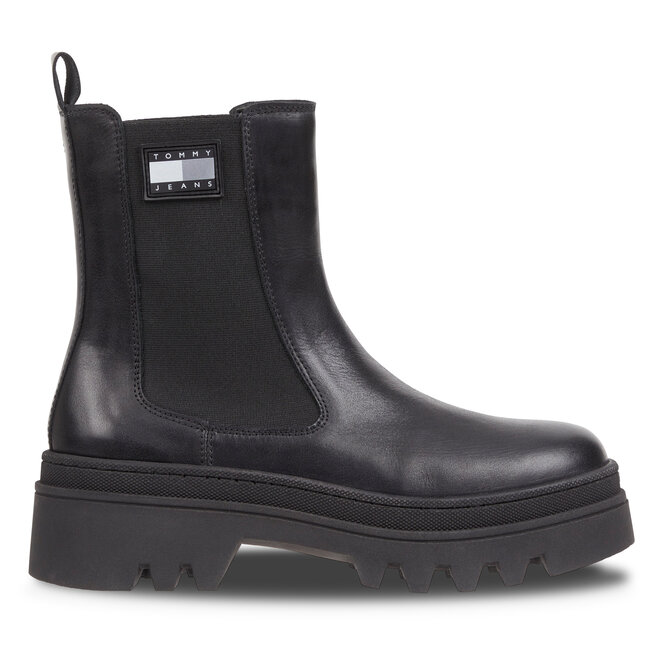 Sztyblety Tommy Jeans Tjw Fashion Chelsea EN0EN02295 Czarny - kobiece