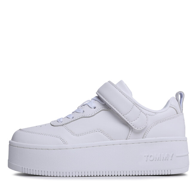Tommy Jeans Сникърси Tommy Jeans Velcro Flatform EN0EN02101 White 0K4