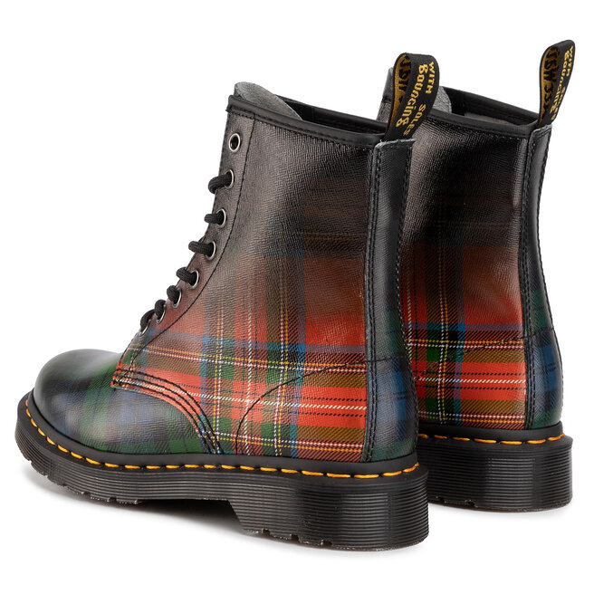 Bocanci Dr. Martens 1460 Tartan 25244602 Red Stewart Black Watch
