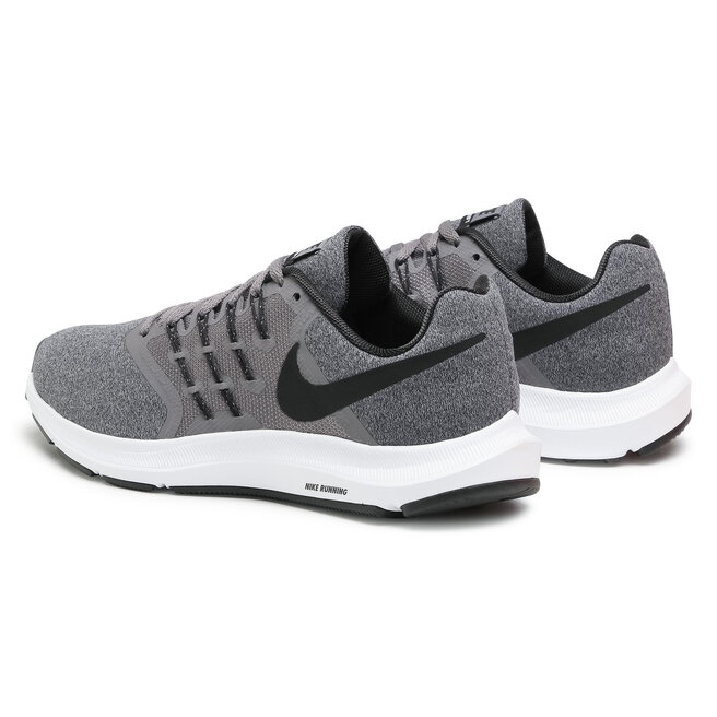 nike run swift gunsmoke black white