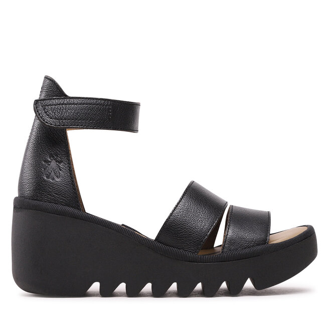 Fly london black sandals sales