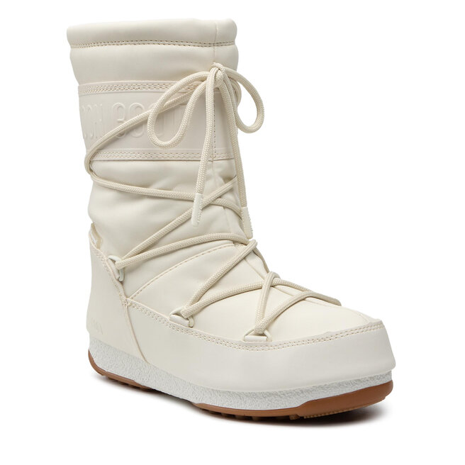 Cizme de zăpadă Moon Boot Mid Rubber Wp 24010300003 Cream