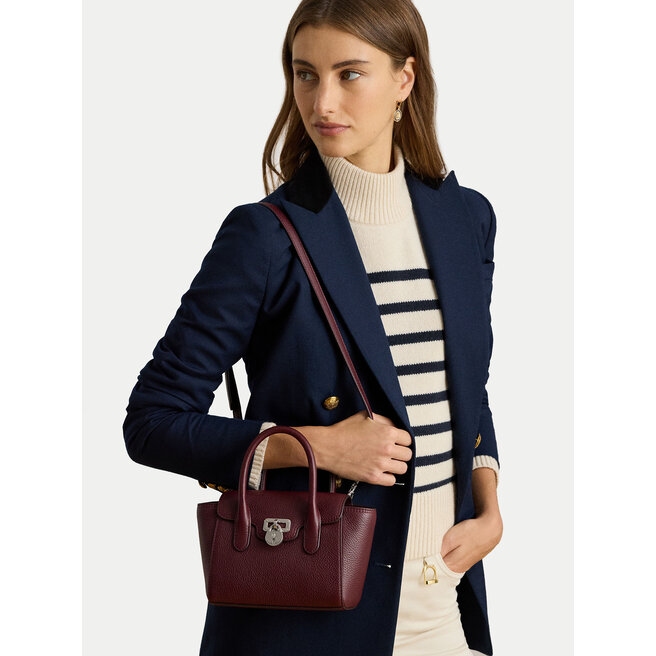 Torebka LAUREN RALPH LAUREN Small Tanner 431969349009 Bordowy -