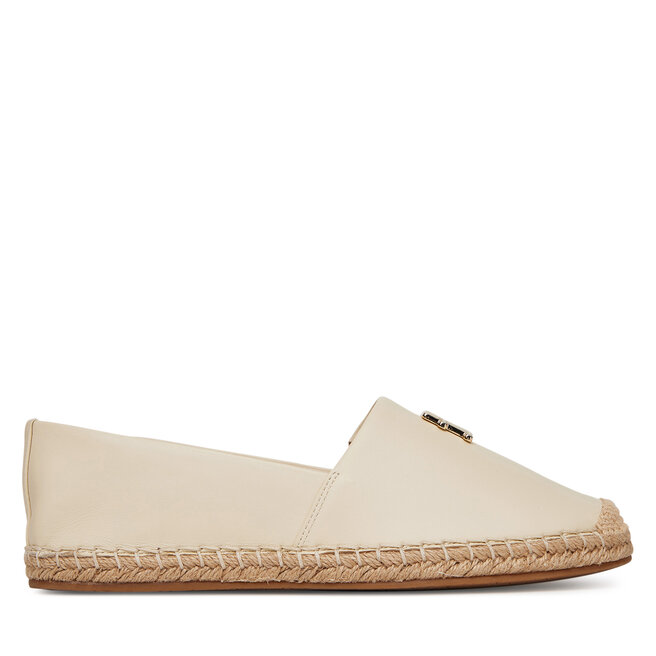 Espadryle Tommy Hilfiger Th Logo Leather Espadrille - Beżowy