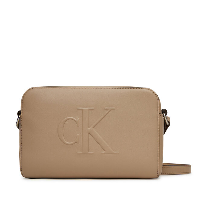 Torebka Calvin Klein Jeans Sculpted Ew Camera Bag20 - Beżowy