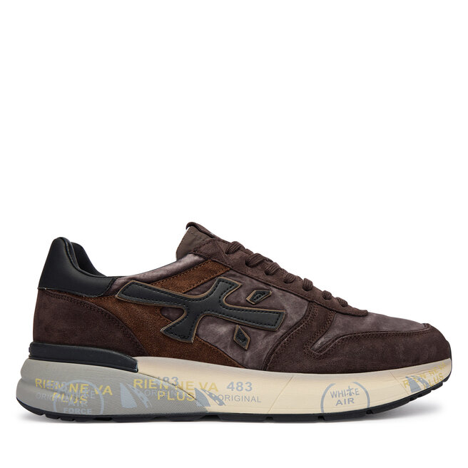 Sneakersy Premiata Mick Var 8434 Brązowy ciemny