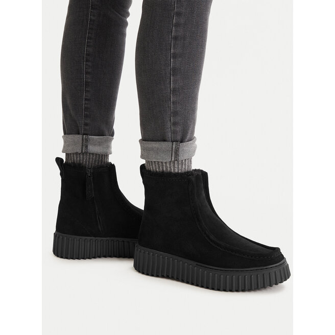 Botki Clarks Torhill Cozy 26182910 Czarny - kobiece