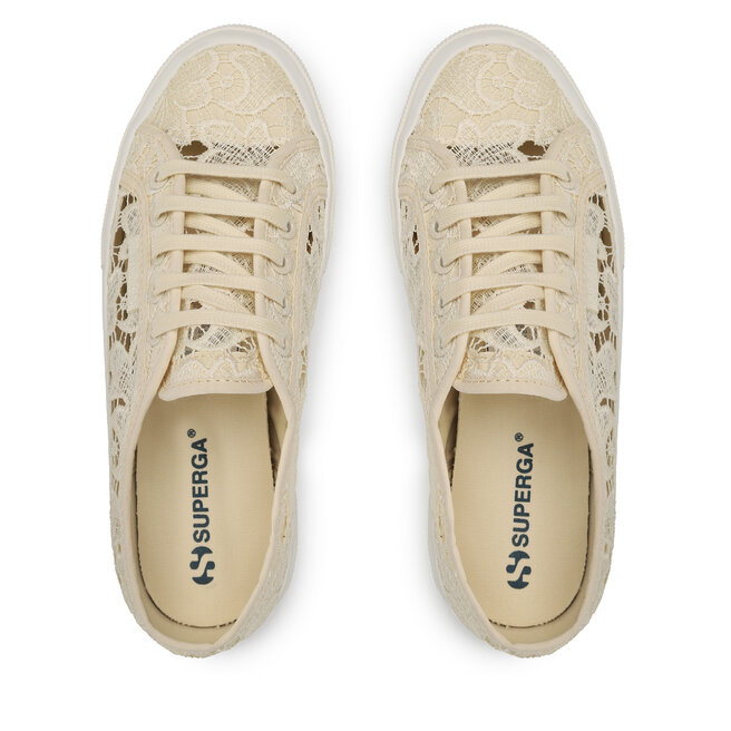 Teniszcip Superga 2750 Macrame S81219W Beige Lt Eggshell Favorio