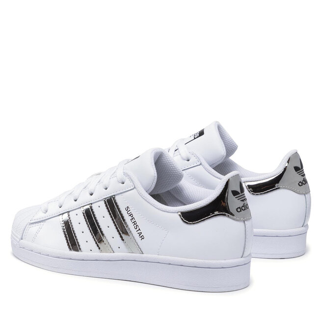 superstar metallic white/silver