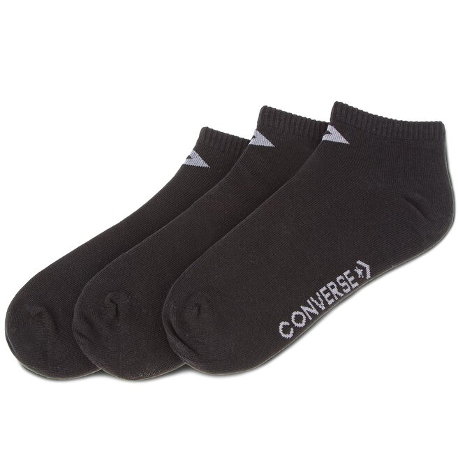 Cubo apretón Constituir 3 pares de calcetines cortos unisex Converse E747B-3010 Negro •  Www.zapatos.es