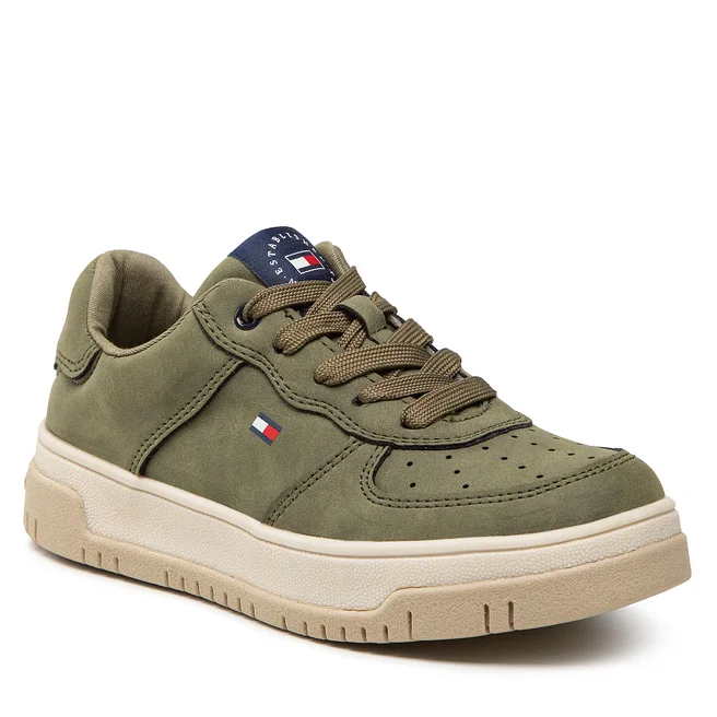Sneakers Tommy Hilfiger Low Cut Lace-Up Sneaker T3B9-32478-1441 M Military Green 414