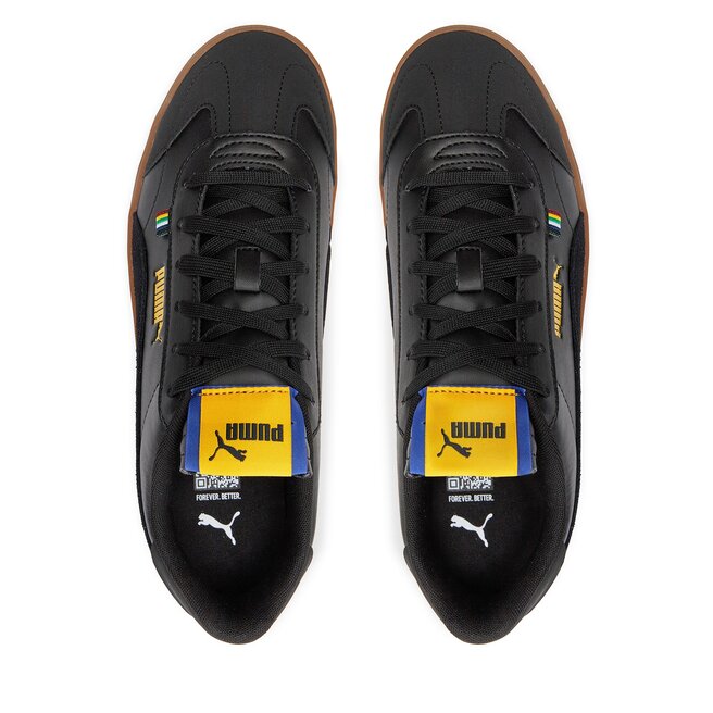 Puma black 2025 and yellow shoes