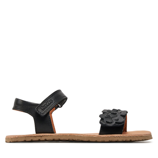Sandały Froddo Barefoot Flexy Flowers - S Czarny