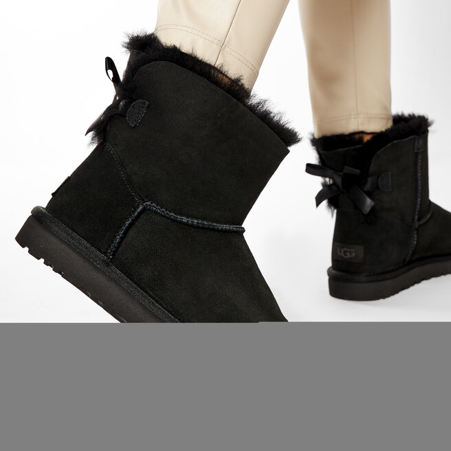 Ugg Pantofi Ugg W Mini Bailey Bow II 1016501 W/Blk