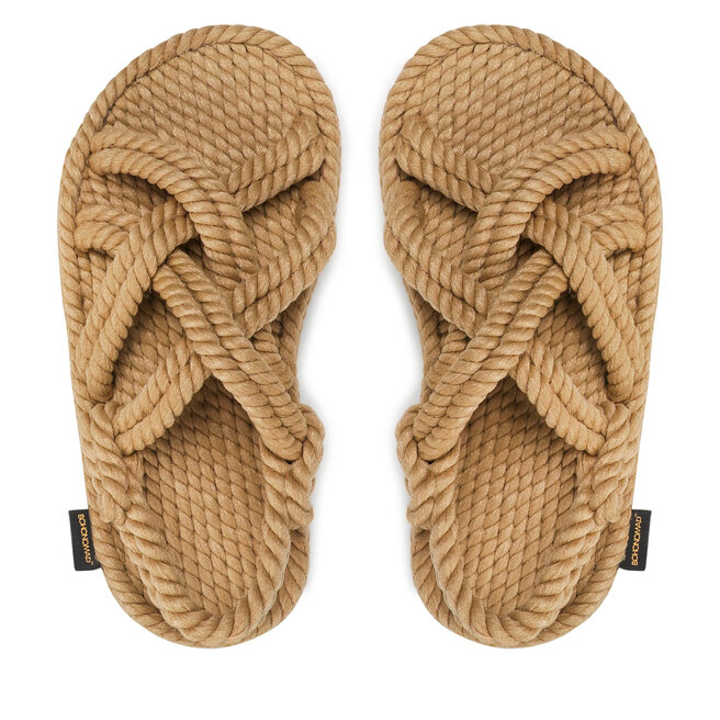 Bohonomad Sandalen Bohonomad Bodrum Platform Sandal BOD.0012.PRS Beige
