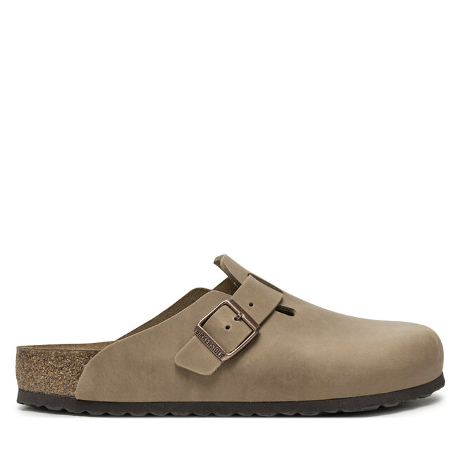 Klapki Birkenstock Boston SFB LEOI - Brązowy
