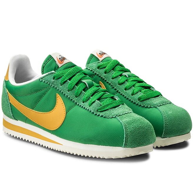 Zapatos Wmns Classic Cortez Nylon Prem 882258 301 Classic Green/Yellow Ochre