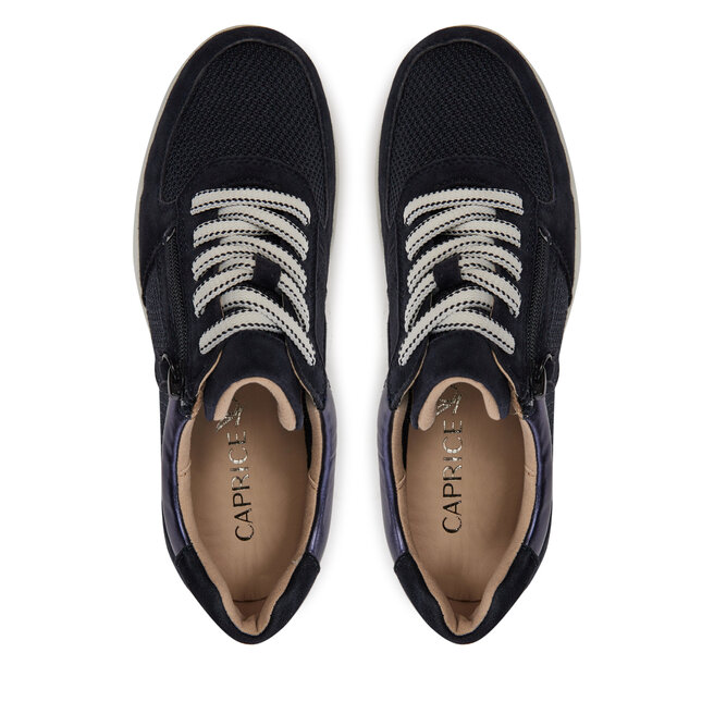 CAPRICE Donna Mocassino Basso In Pelle Con Plantare Airmotion Intercambiabile - Larghezza G, Tacco 30mm - Comfort Ottimale