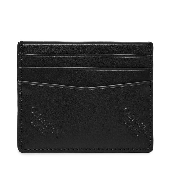 Etui na karty kredytowe Calvin Klein Jeans Logo Print Cardcase 6Cc - Czarny