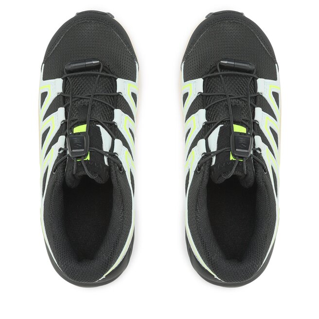 Salomon Pantofi Salomon Speedcross J 471236 09 M0 Black/Bleached Aqua/Bleached Sand