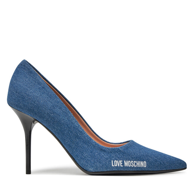 Szpilki LOVE MOSCHINO - Niebieski